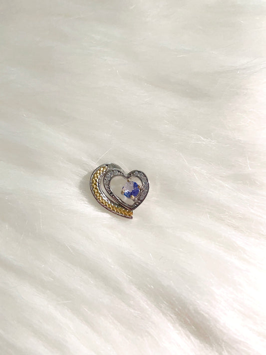 Tanzanite Heart Pendant