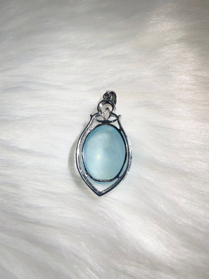 Aquamarine Cabochon Pendant