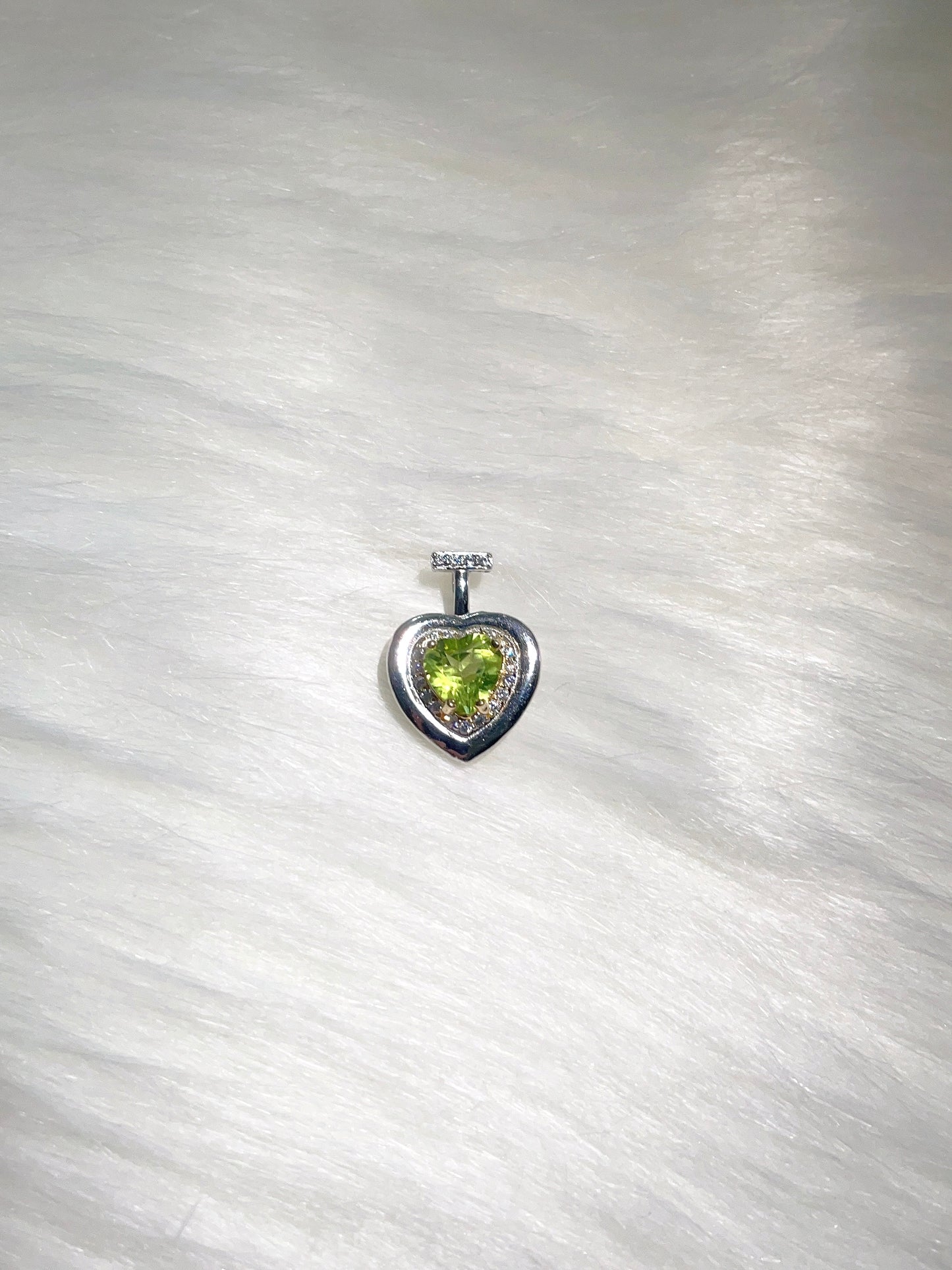 Peridot Heart Pendant