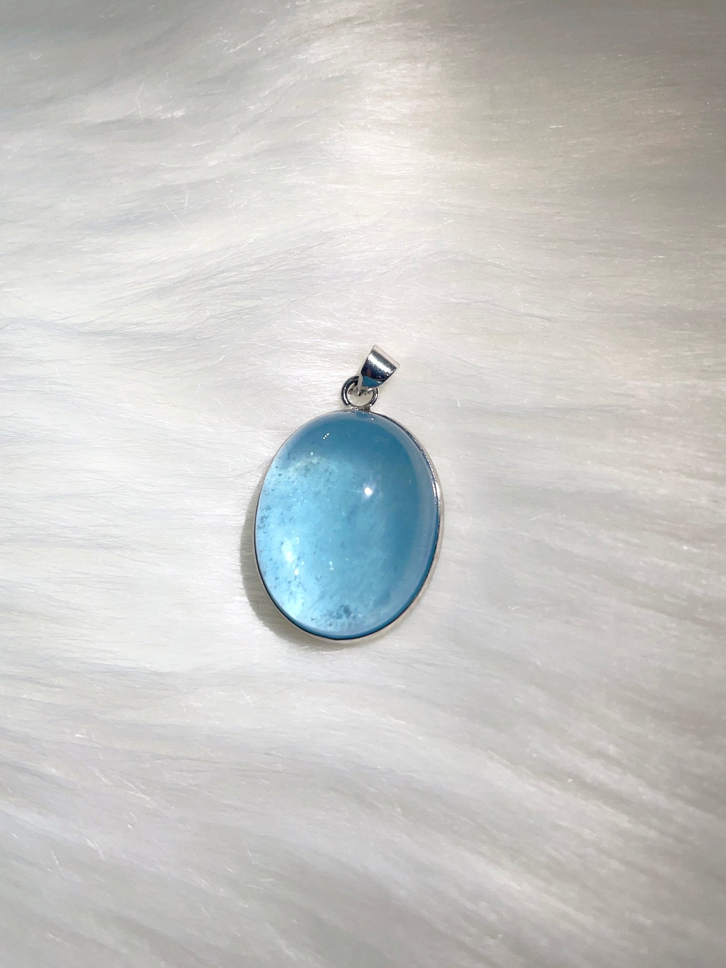 Aquamarine Cabochon Pendant