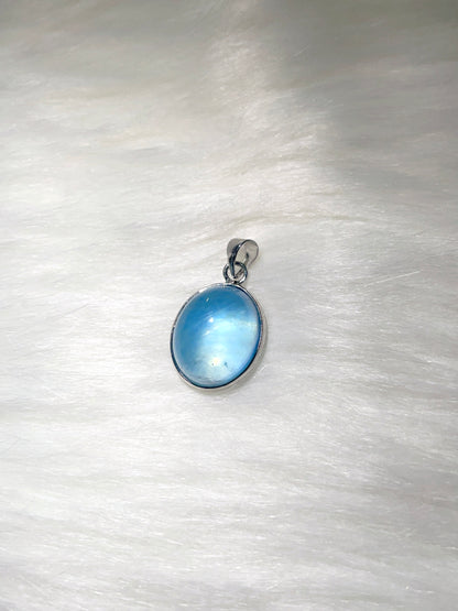 Aquamarine Cabochon Pendant