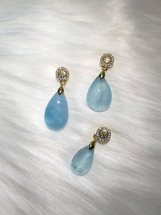 Aquamarine Teardrop Pendant