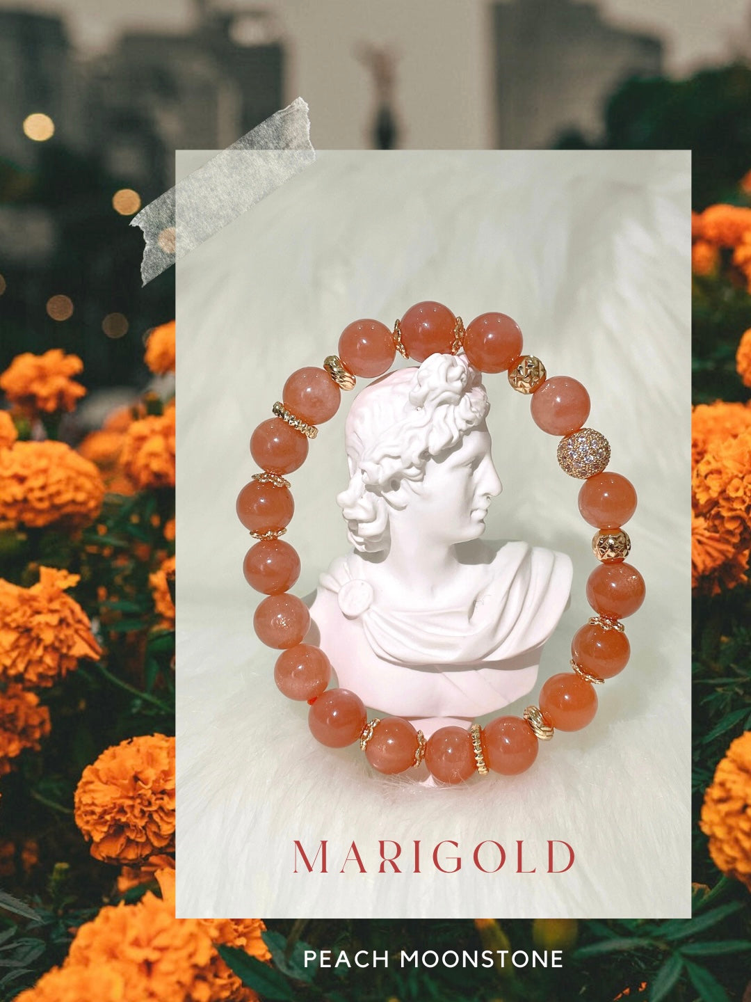 Marigold (Peach Moonstone)